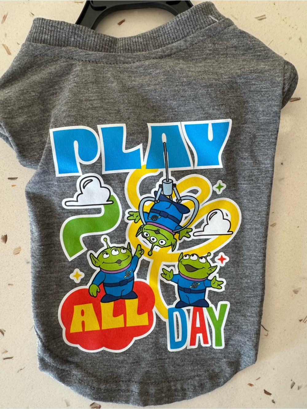 Disney Pixar + Petco Play All Day Pet T-Shirt, Grey, X-Small